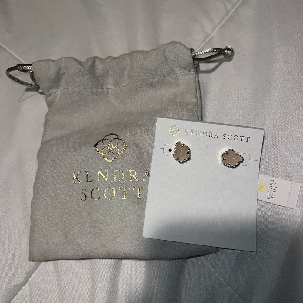 Kendra Scott Tessa Stud Gold- Iridescent Drusy